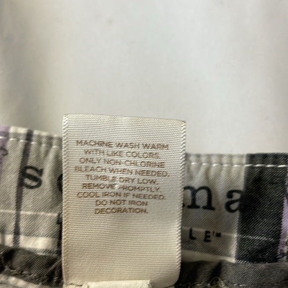 Women’s size 10 Sonoma original Bermuda purple and gray striped shorts - Picture 4 of 12